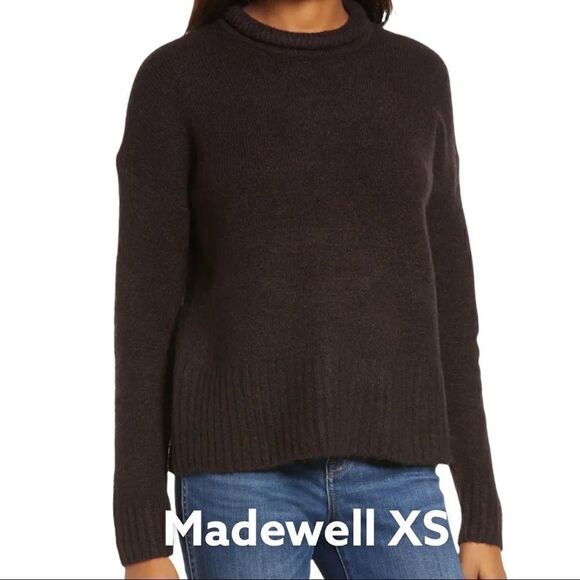 🆕Madewell puff neck trim pullover XS - Picture 1 of 9